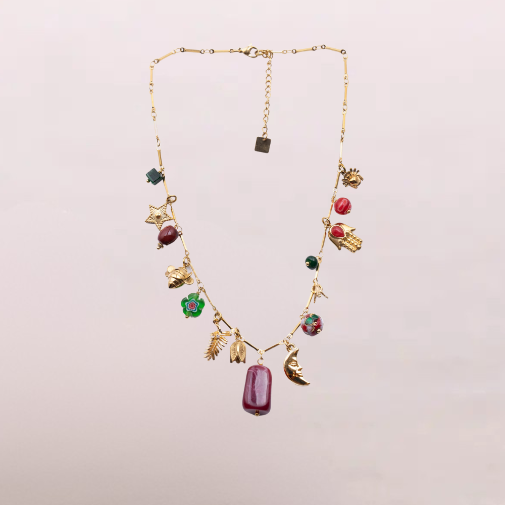 Collana con charms colorati - Galaxia