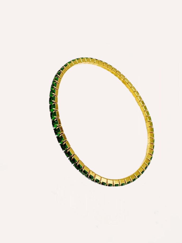 Bracciali tennis con zirconi colorati piccoli – Tennis Luxe