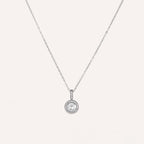 Collana con pendente tondo di zirconi colorati – Collana Zahra