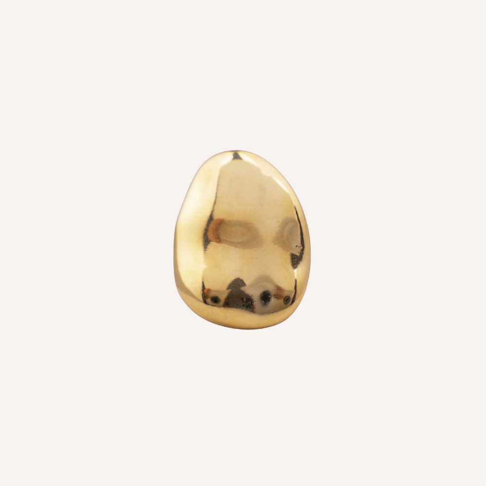 Anello bombato dorato - Glow