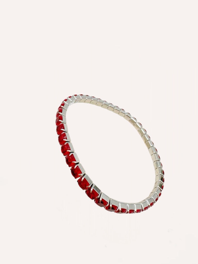 Bracciali tennis con zirconi colorati grandi – Tennis Luxe