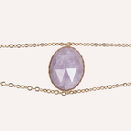 Bracciali dorati con pietre naturali – Selene