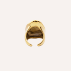 Anello bombato dorato - Glow