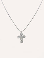 Collana con croce di zirconi – Collana Cross Shine