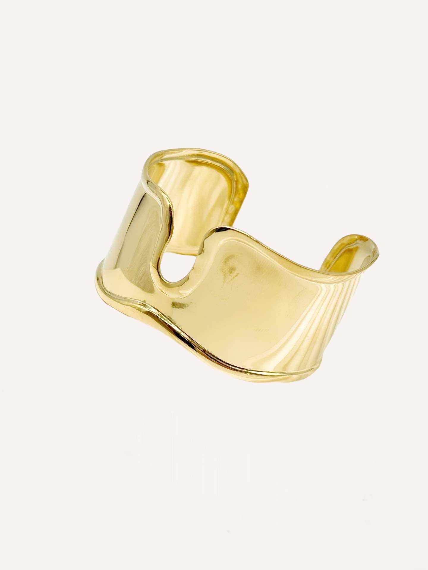 Bracciale rigido effetto fluido – Wave Cuff