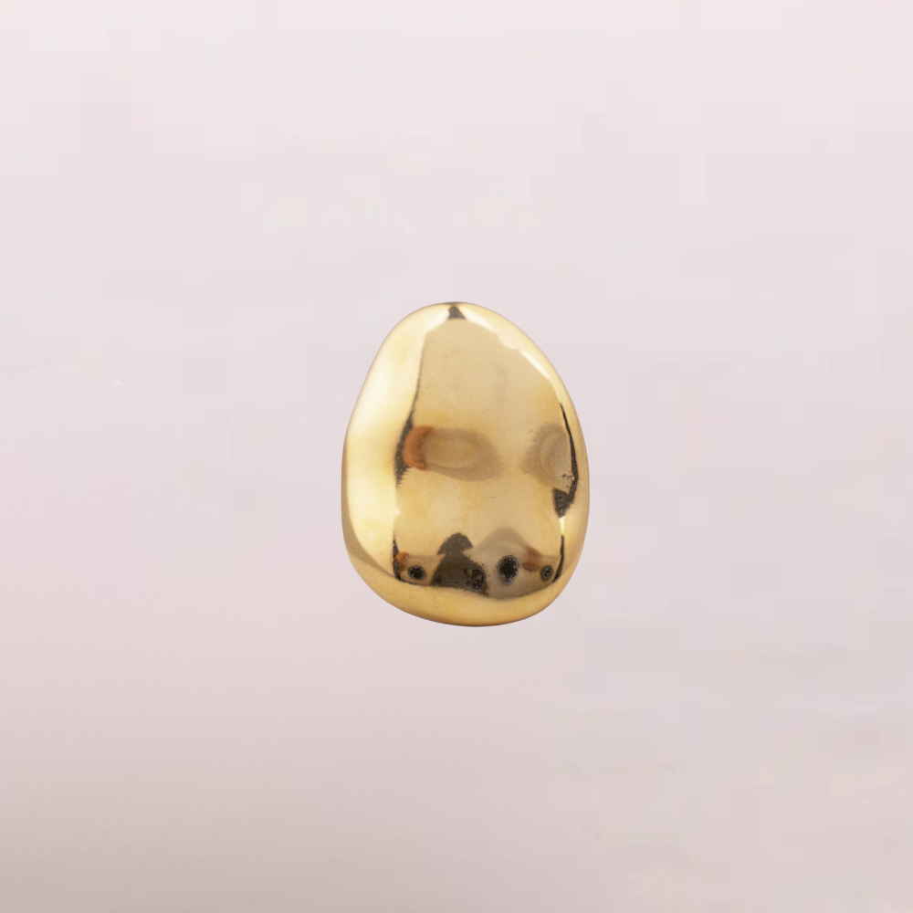 Anello bombato dorato - Glow