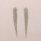 Orecchini pendenti con frange di cristalli - Cadence