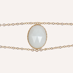 Bracciali dorati con pietre naturali – Selene