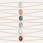 Bracciali dorati con pietre naturali – Selene