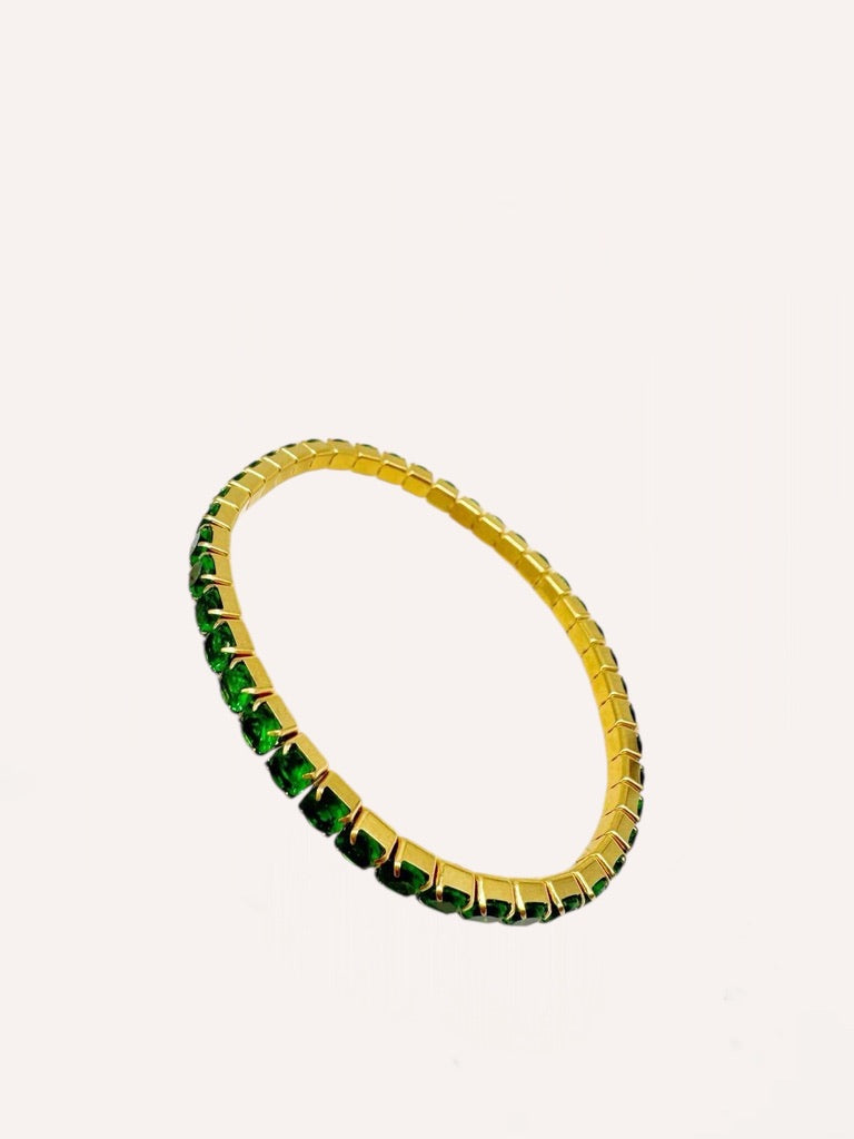 Bracciali tennis con zirconi colorati grandi – Tennis Luxe