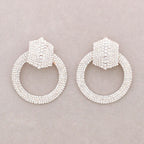 Orecchini a cerchio con cristalli – Orecchini Lumina