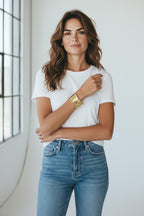 Bracciale rigido effetto fluido – Wave Cuff