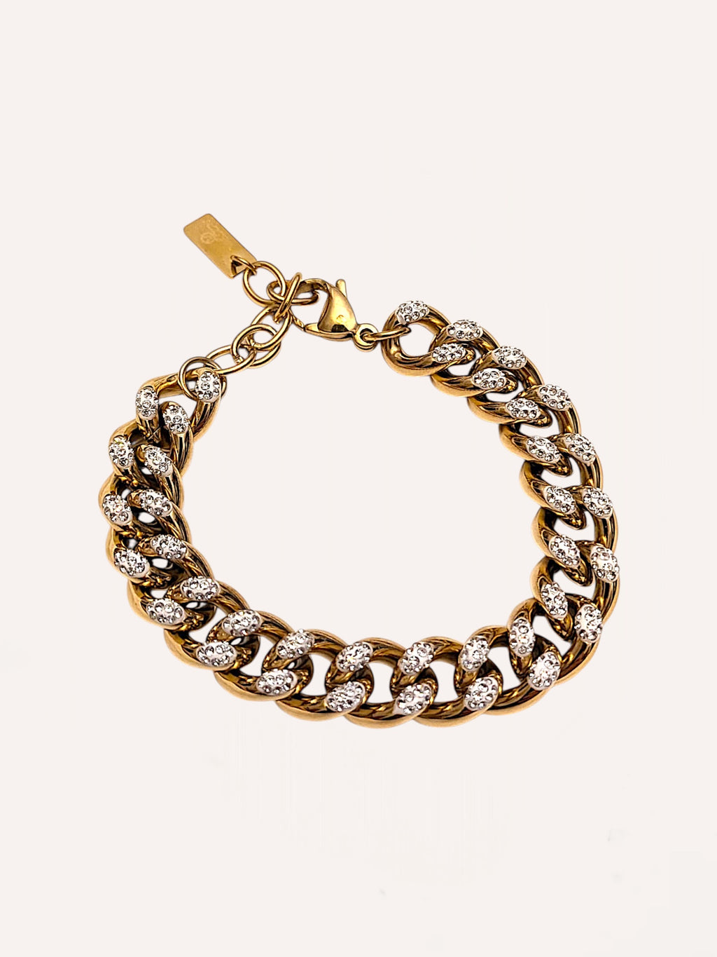 Bracciale a catena con zirconi – Bracciale Chain Luxe