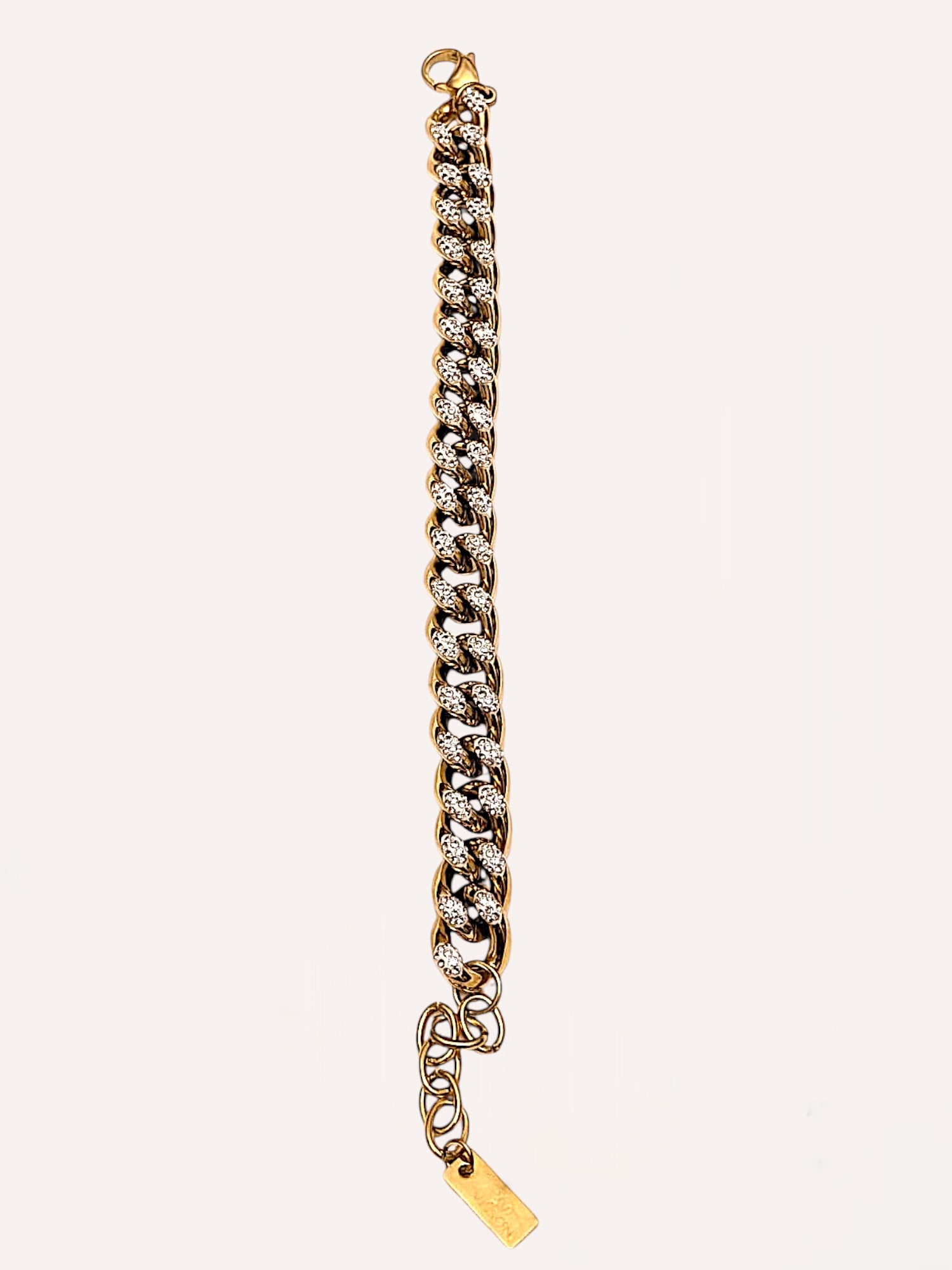Bracciale a catena con zirconi – Bracciale Chain Luxe