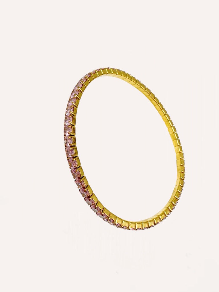 Bracciali tennis con zirconi colorati piccoli – Tennis Luxe