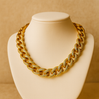 Collana a catena con zirconi pavé – Collana Bold Shine