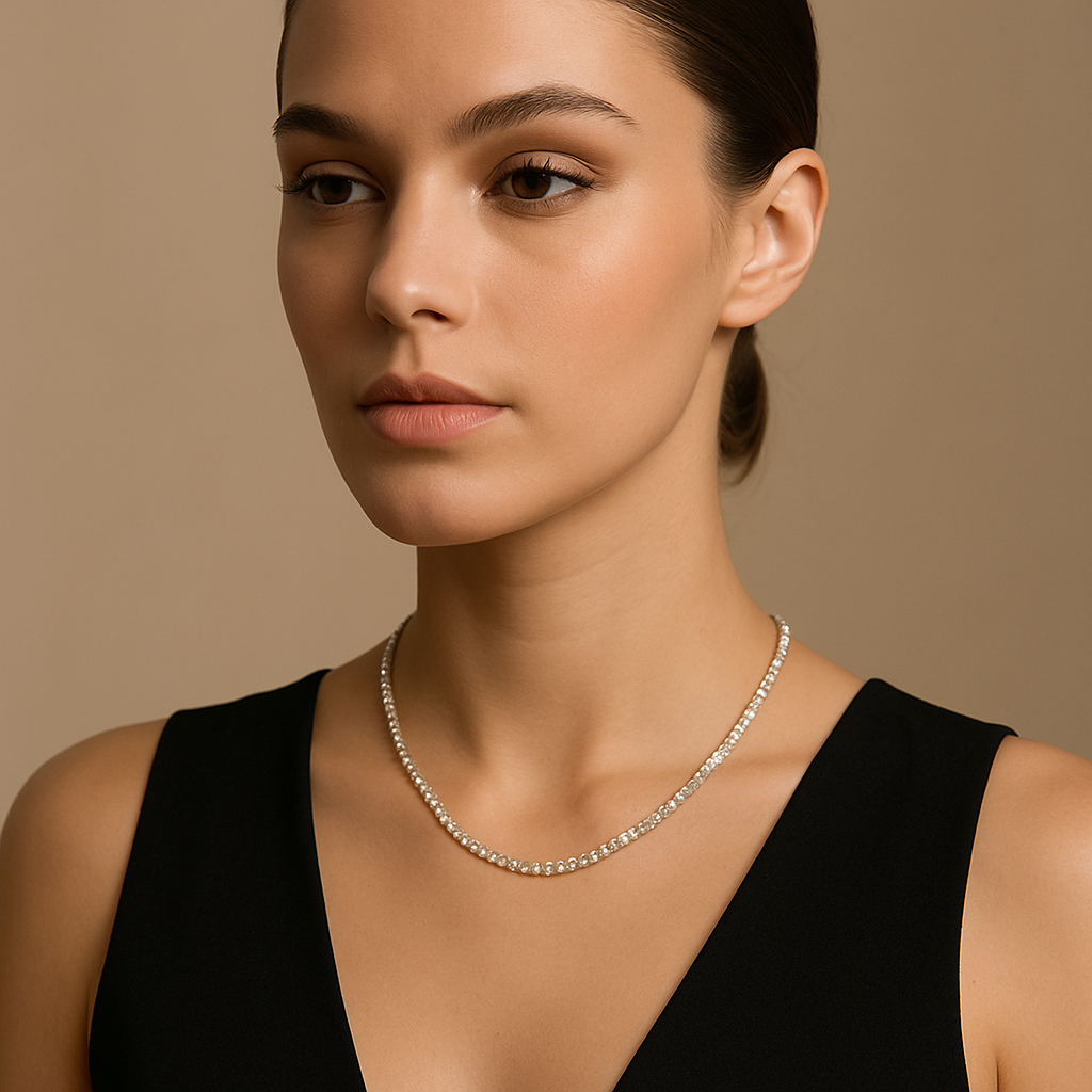 Collana tennis con zirconi – Collana Tennis Noa