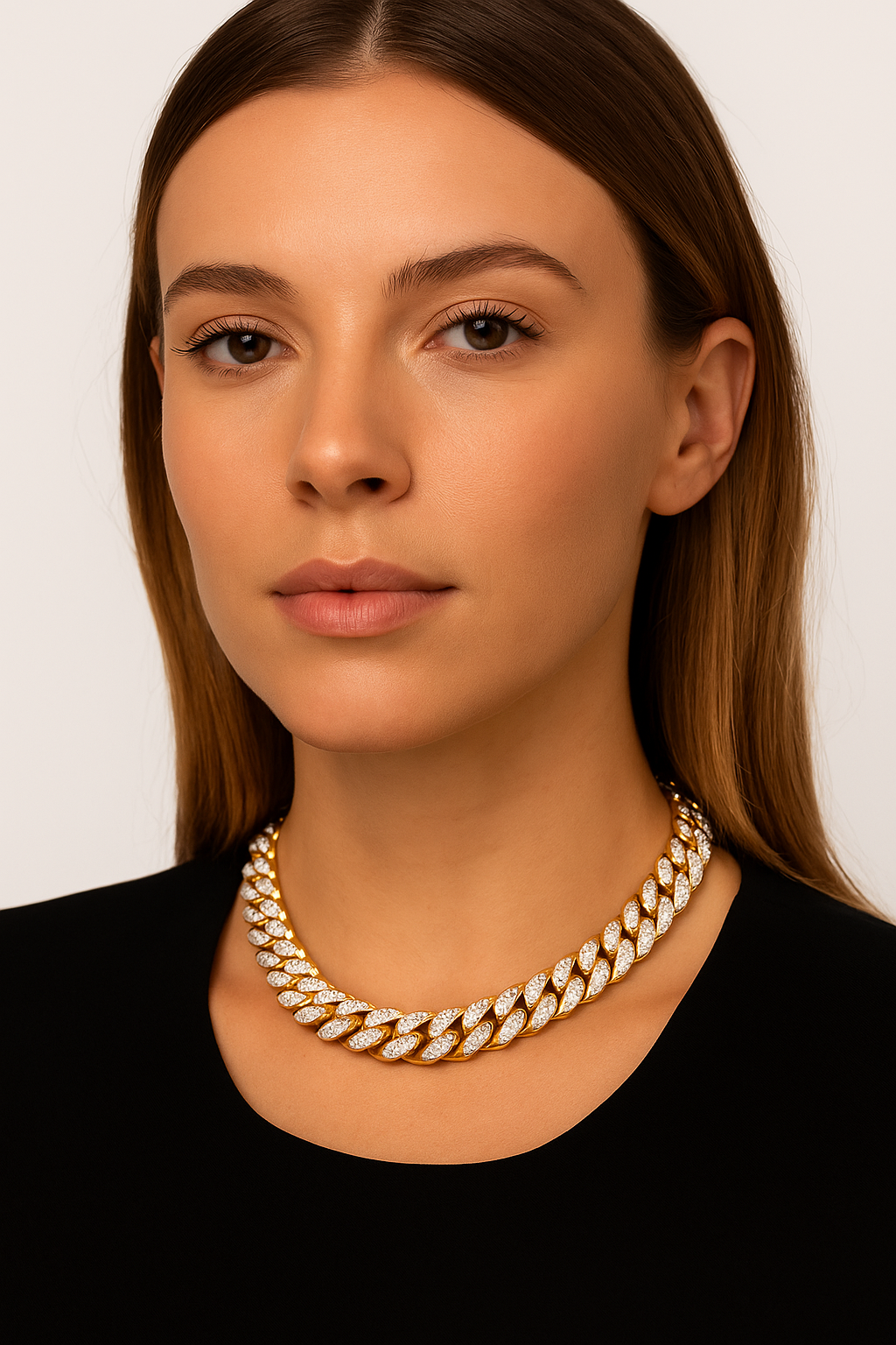 Collana a catena diamantata –  Collana Chain Luxe