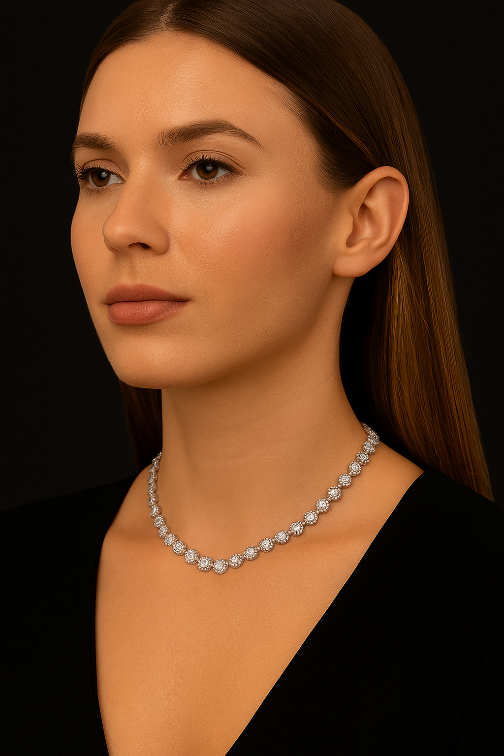 Collana tennis con zirconi – Tennis Eternity