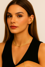 Earcuff triplo dorato – Earcuff Bold Layers
