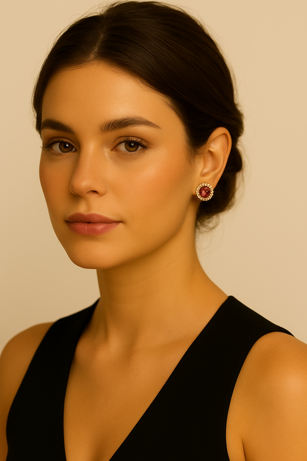 Orecchini con zircone colorato – Orecchini Zahra