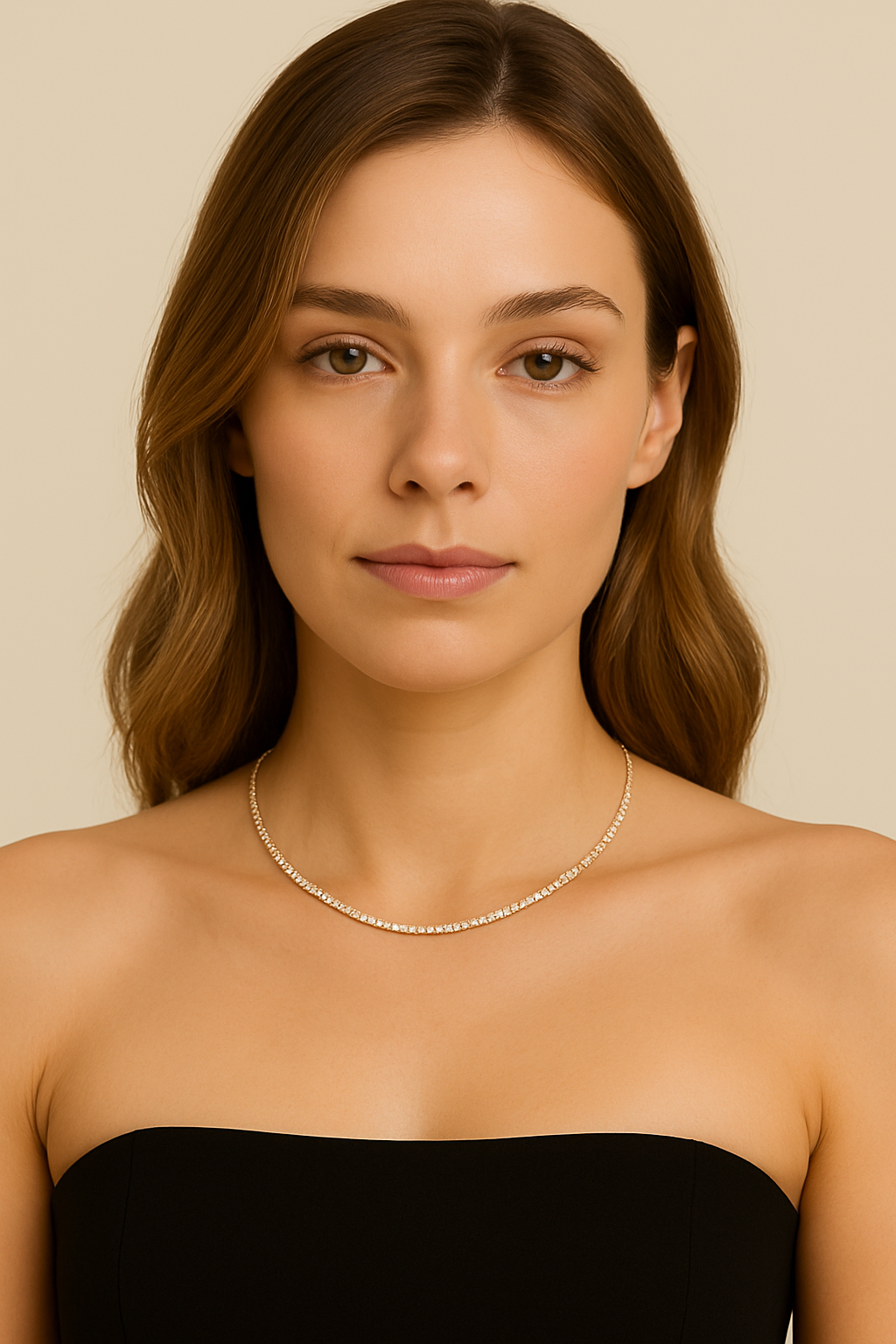 Collana tennis girocollo – Collana Luce Preziosa