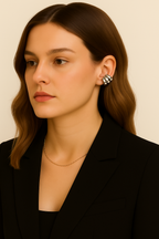 Earcuff a bande intrecciate – Earcuff Zefiro