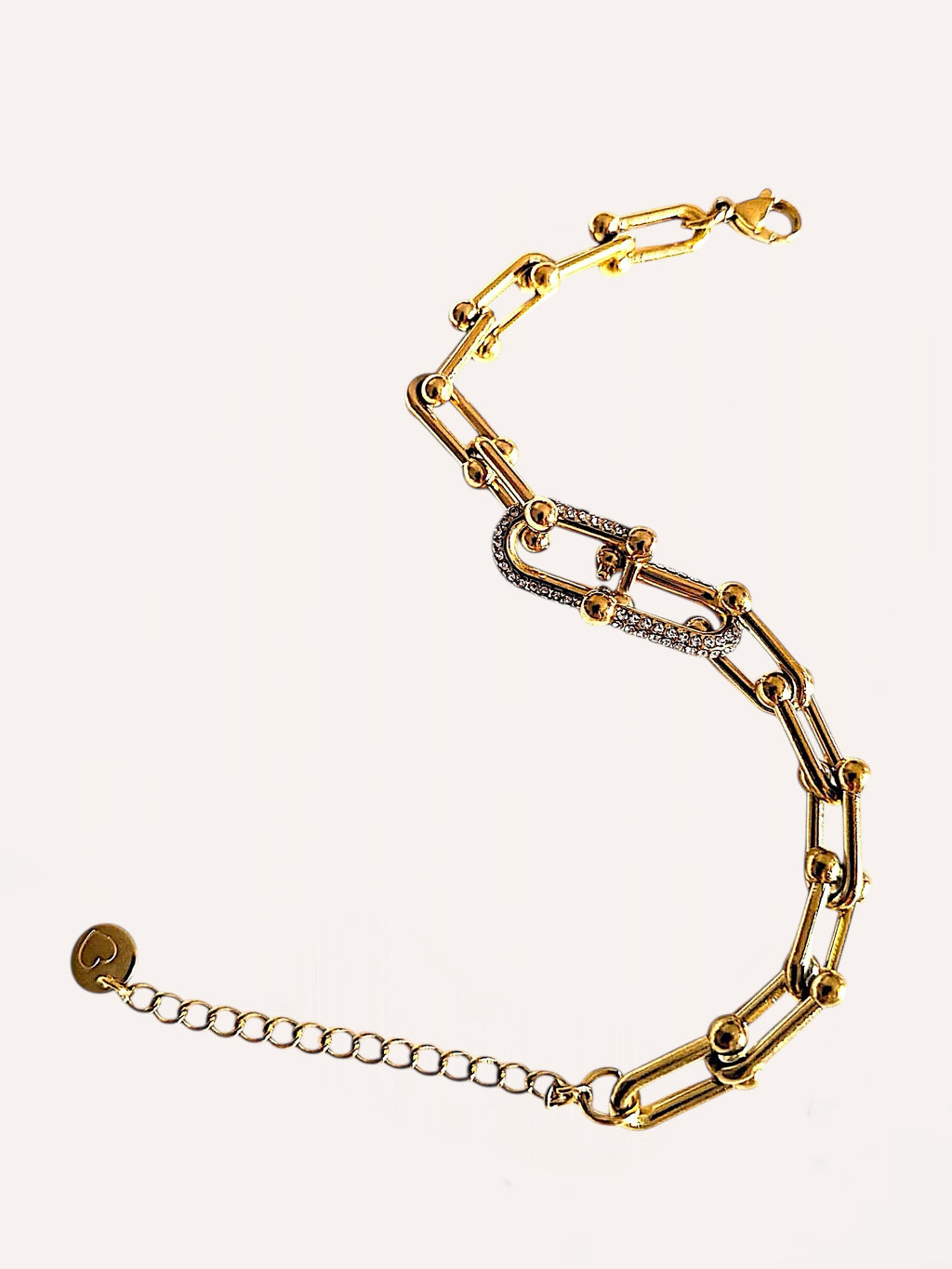 Bracciale a catena con maglia brillante – Bracciale Link Shine