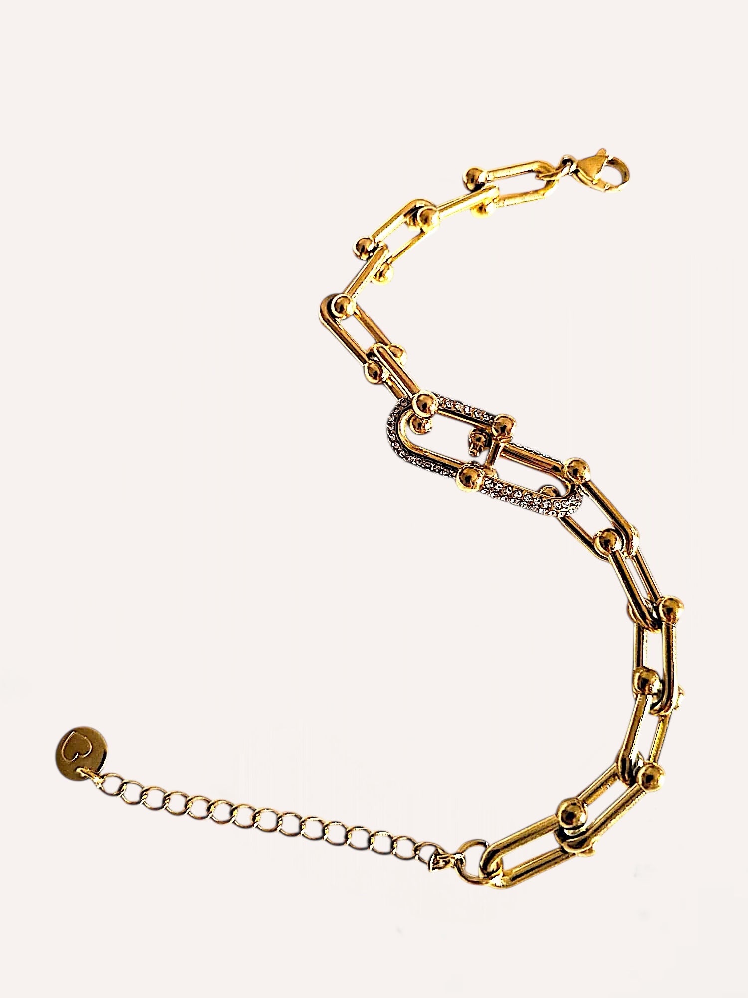 Bracciale a catena con maglia brillante – Bracciale Link Shine
