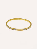 Bracciale rigido sottile con zirconi – Bracciale Linea di Luce