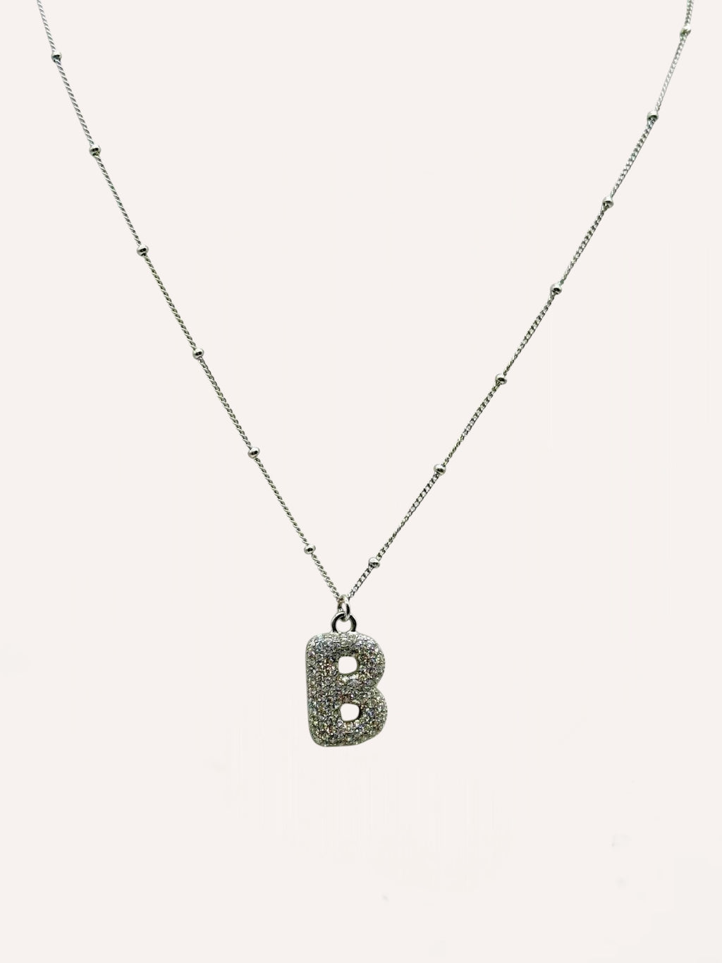 Collana lettera con zirconi – Letter Shine