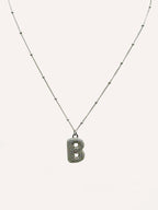 Collana lettera con zirconi – Letter Shine