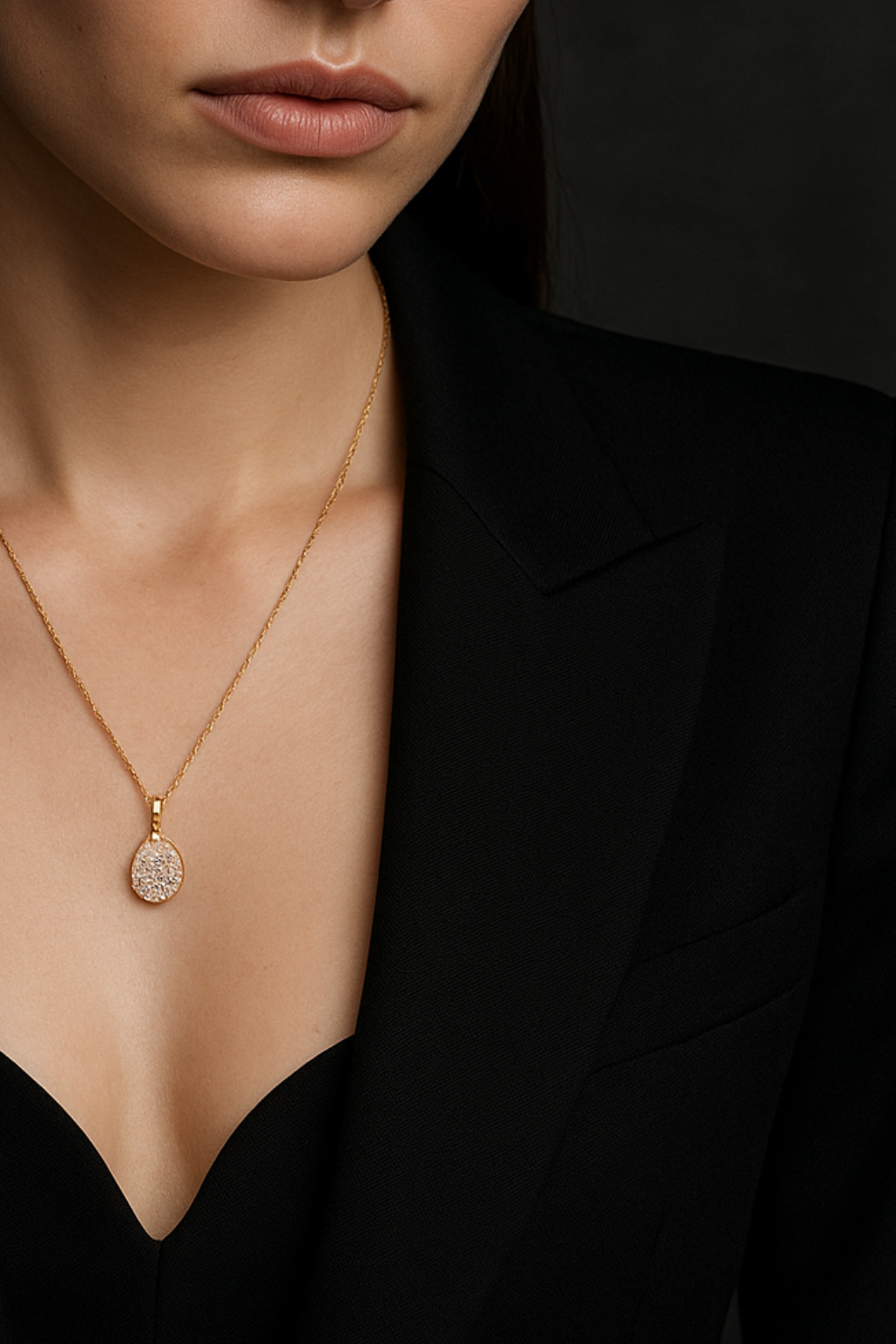 Collana con pendente a goccia – Collana Dewdrop