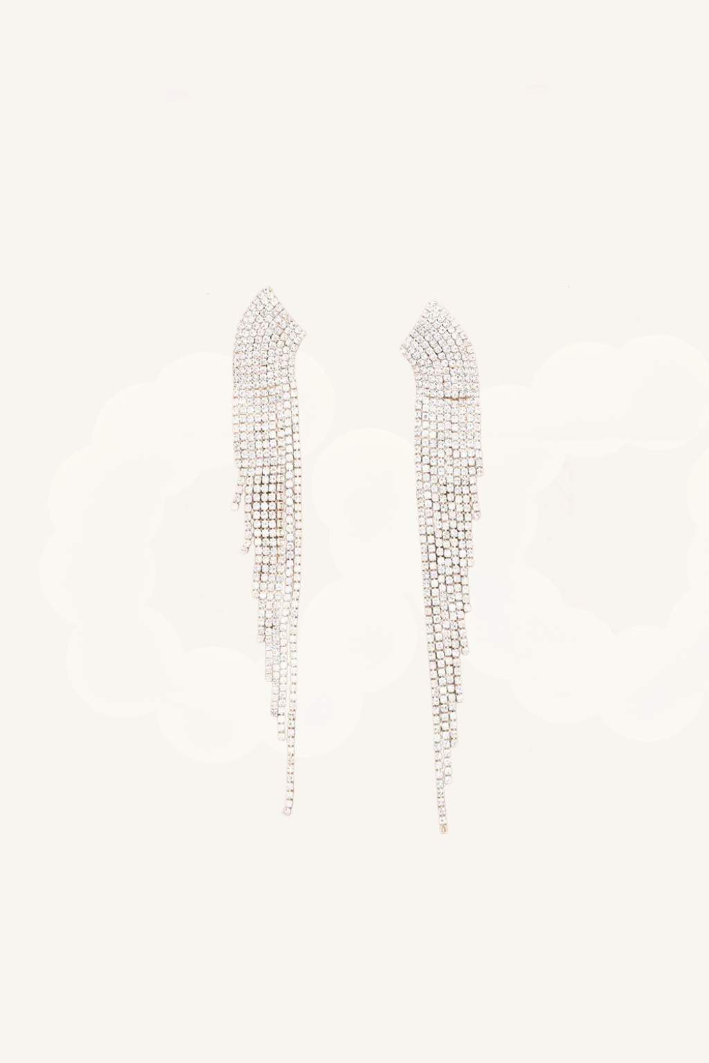 Orecchini pendenti con frange di cristalli - Cadence