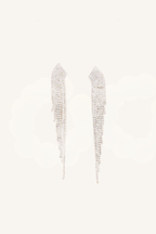 Orecchini pendenti con frange di cristalli - Cadence