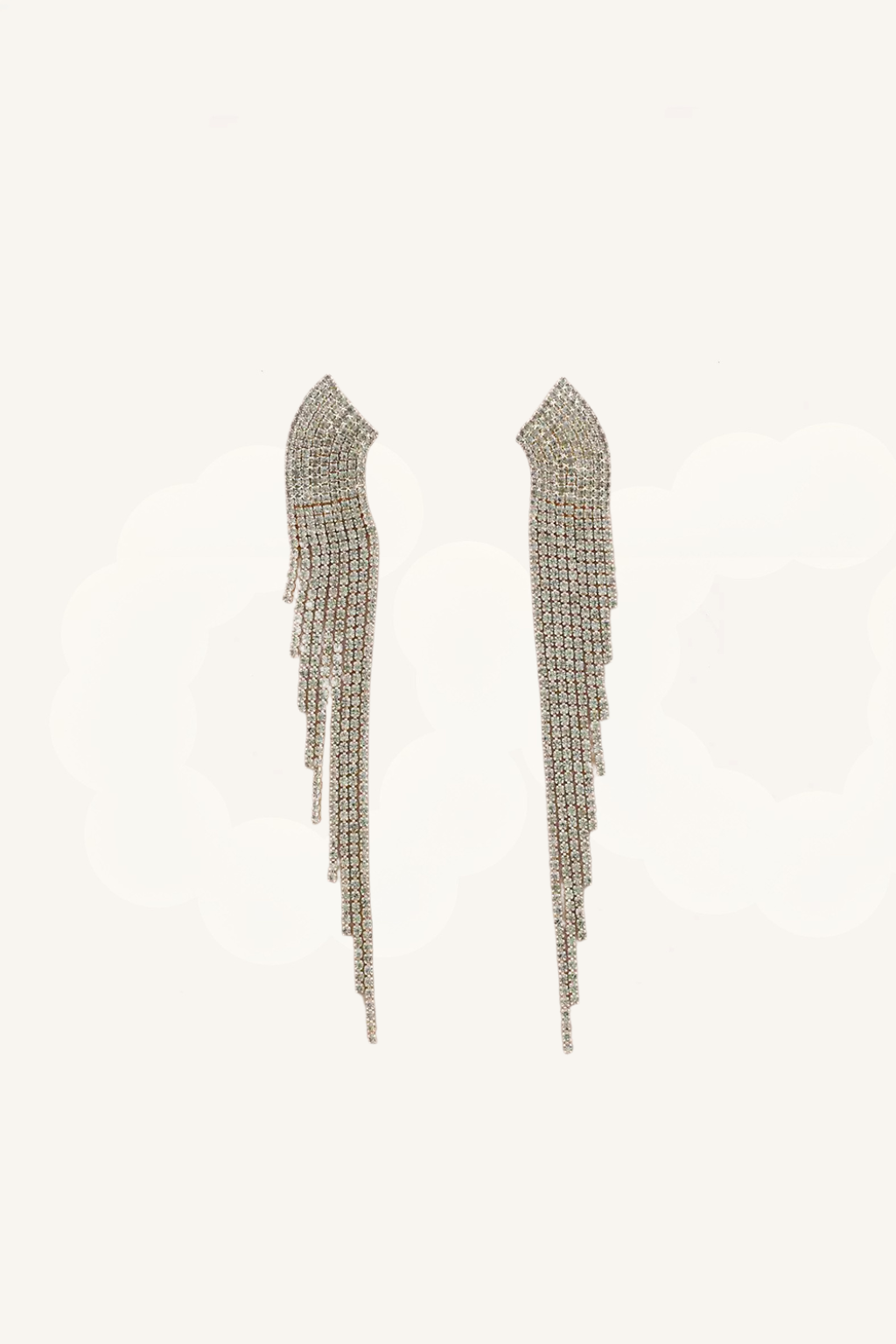 Orecchini pendenti con frange di cristalli - Cadence