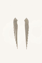 Orecchini pendenti con frange di cristalli - Cadence