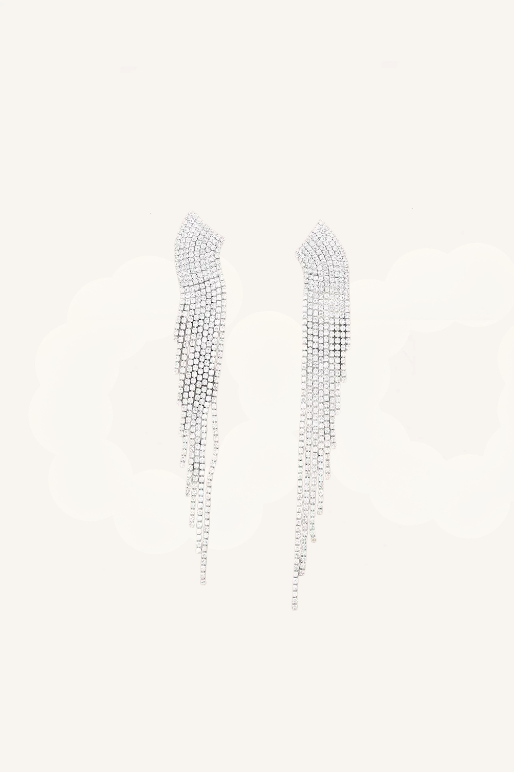 Orecchini pendenti con frange di cristalli - Cadence