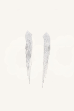 Orecchini pendenti con frange di cristalli - Cadence