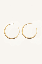 Orecchini a cerchio satinato – Big Loop