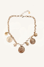 Collana con charms a moneta – Minerva