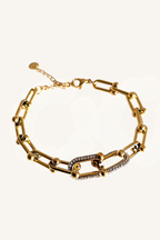 Bracciale a catena con maglia brillante – Bracciale Link Shine