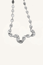 Collana scultorea effetto martellato – Collana Eclisse