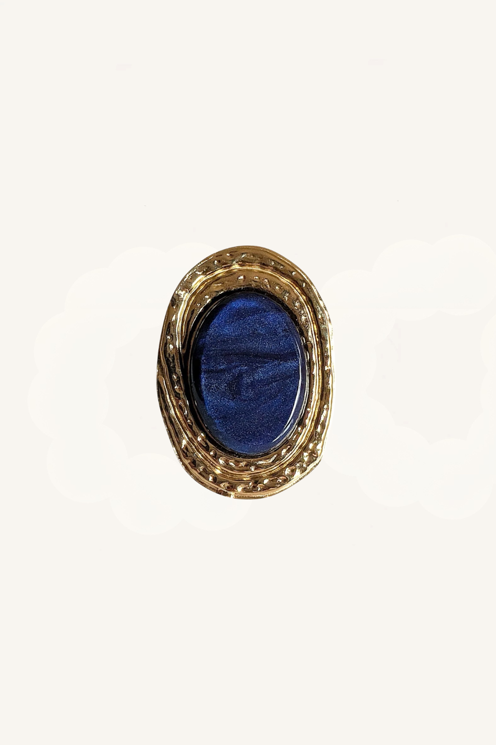 Anello con pietra effetto cabochon – Vintage Gem