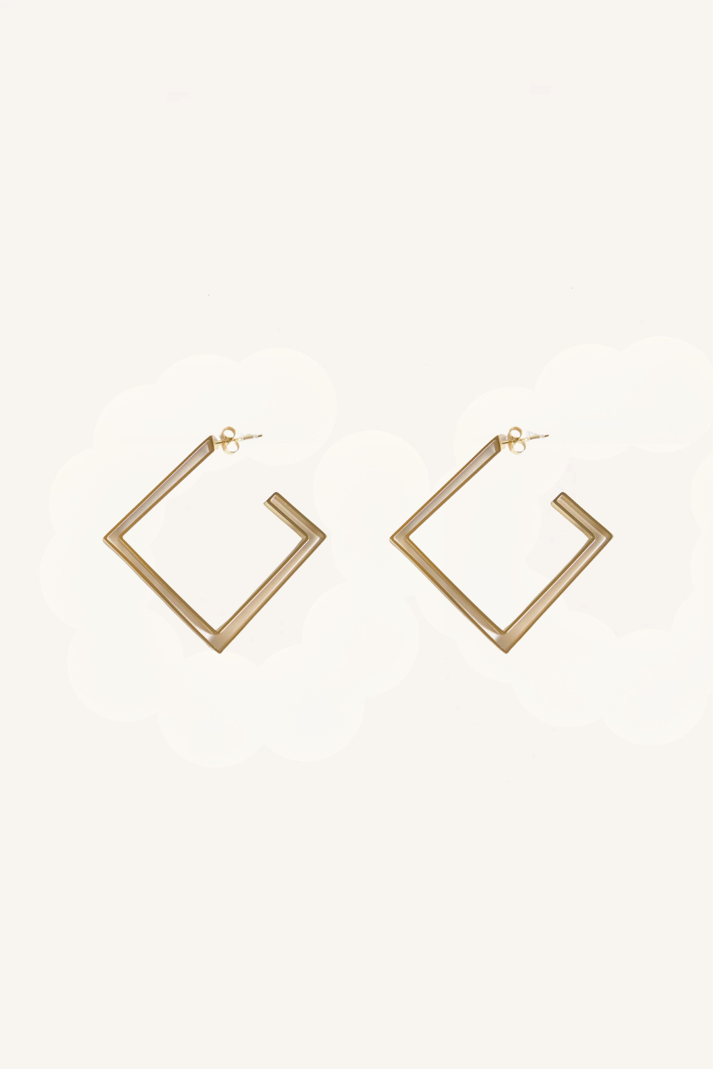 Orecchini geometrici quadrati – Rombo