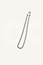 Collana a corda intrecciata in acciaio – Collana Corda