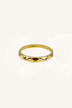 Bracciale rigido effetto ondulato – Bracciale Onde Dorate