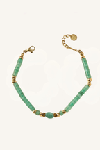 Bracciale con perline verdi – Bracciale Jade