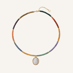 Collana multicolor con medaglia - Aura