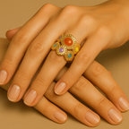 Anello multicolor dorato – Orione